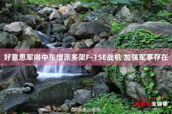 好意思军向中东增派多架F-15E战机 加强军事存在