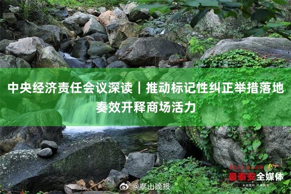 中央经济责任会议深读｜推动标记性纠正举措落地奏效开释商场活力